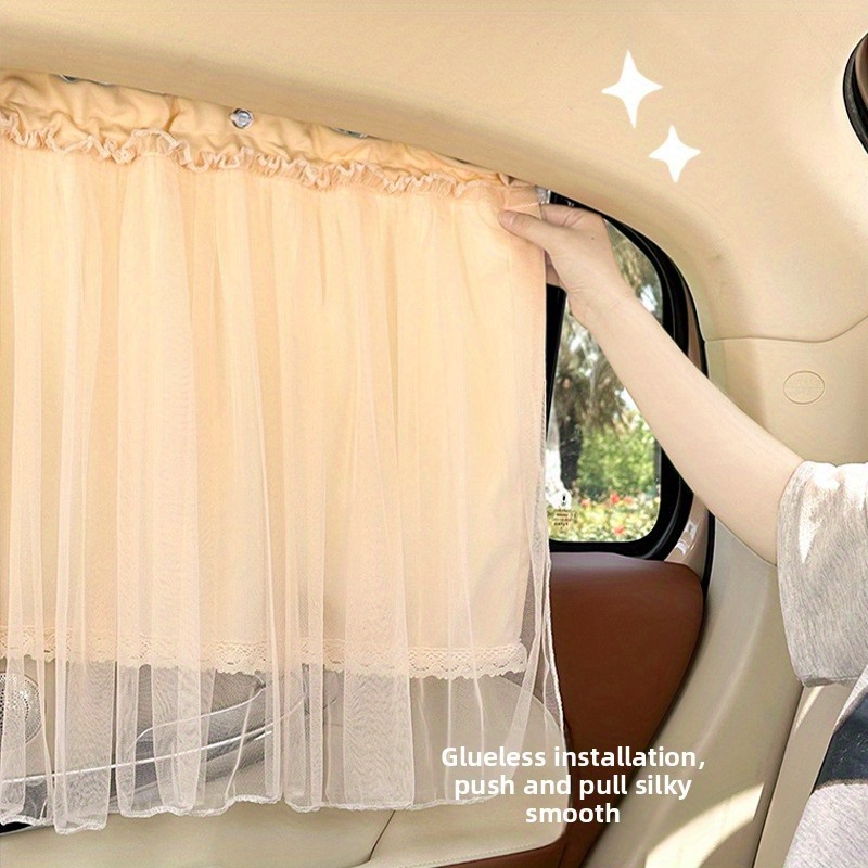 Cortina Retráctil Para Automóvil Con Protección UV, Parasol Fresco Para