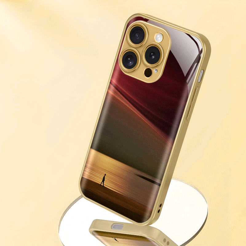 TEMU Phone Case: High-end, Exquisite, And Elegant Business Men's Phone Case With A Finish For Summer. Features A Simple Pattern, Tempered Glass, And