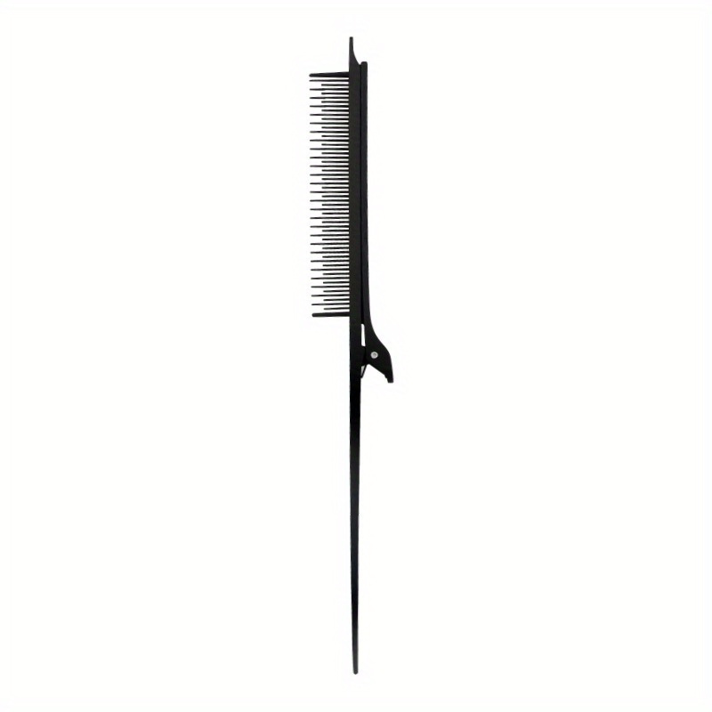 E-shop 1 Stück Professioneller Salon-Friseurkamm Schwarz Multifunktionaler Highlight-Clipkamm für Haarstyling Antistatische Kämme