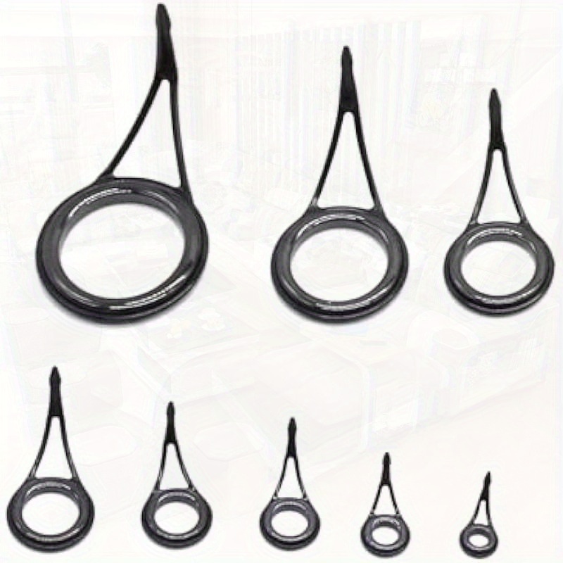 24pcs Fly Fishing Rod Guides Tip Repair DIY Eye S Different Size