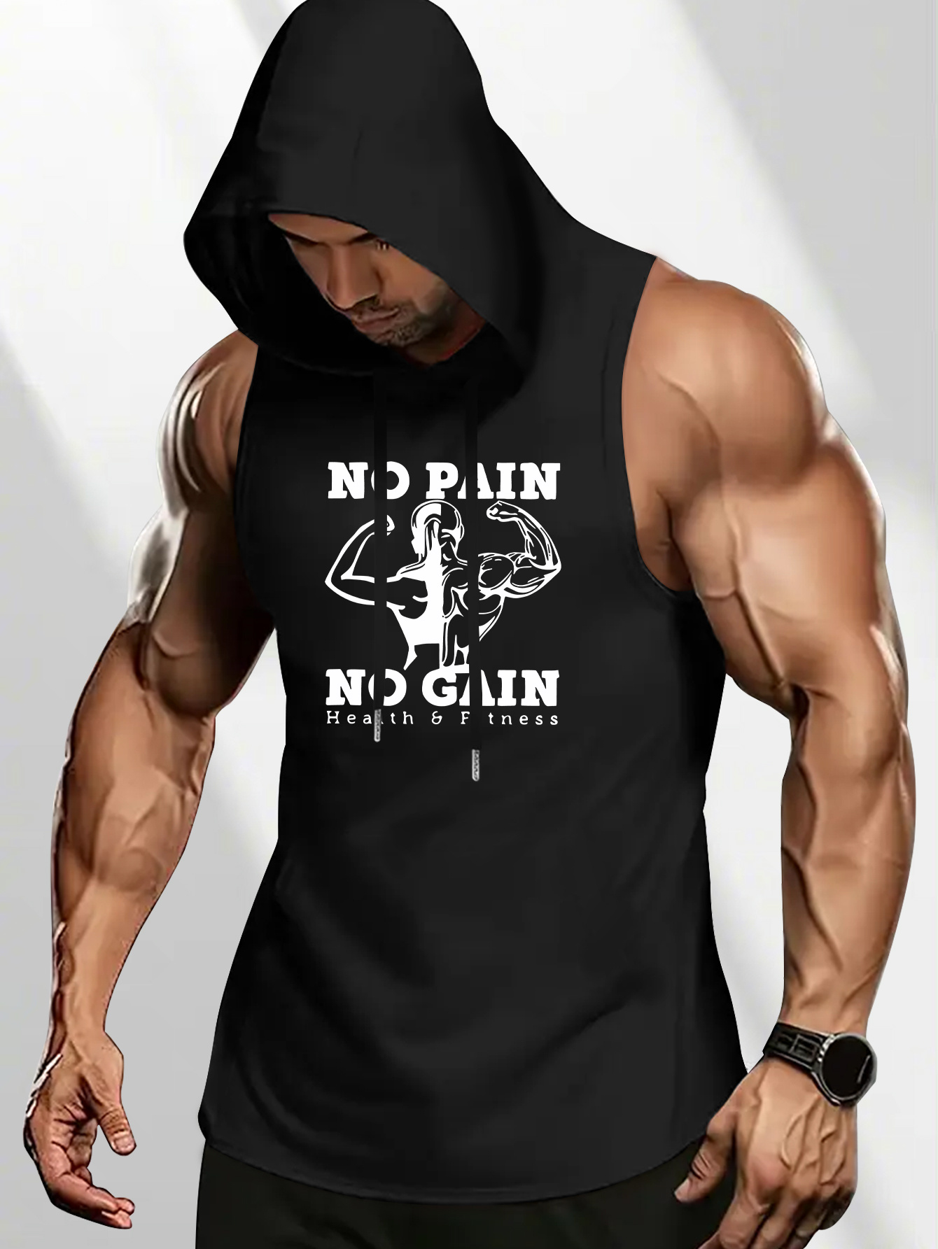 maglietta a maniche corte cappuccio Temu Italy