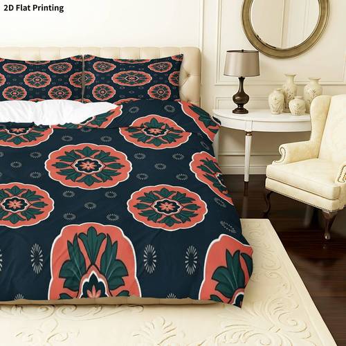 duvet cover 1 duvet cover 2 pillowcases without filler floral geometric theme festival bedding patterns suitable for decoration bedroom living room study hotel