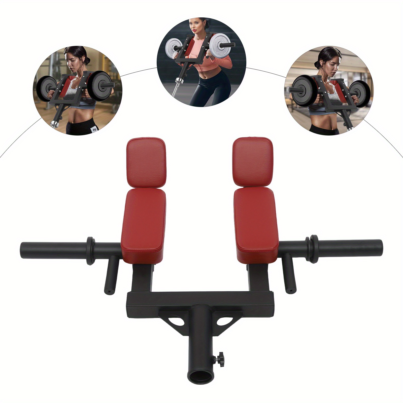 Attachment, Linebacker Squat Attachment, Shoulder Press Attachment Barbell Shoulder Pad Bar-red: retailer-supplied image