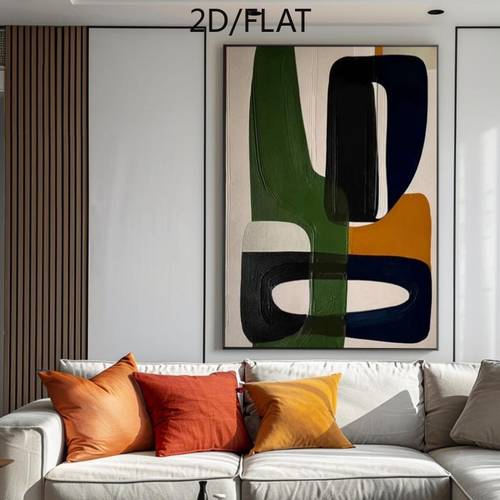 item picture 2d flat 2d flat 2d flat layered abstract framed oil paintingenhances entryway and living room decor canadian valentines day and new year gift contrast sophisticated minimalist artistic festive wall hanging