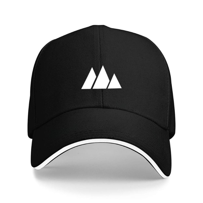 TEMU White Triangle Badge Print Adjustable Hat, Travel , Unisex Casual Hat Suitable For Spring/autumn , Travel, Beach Parties