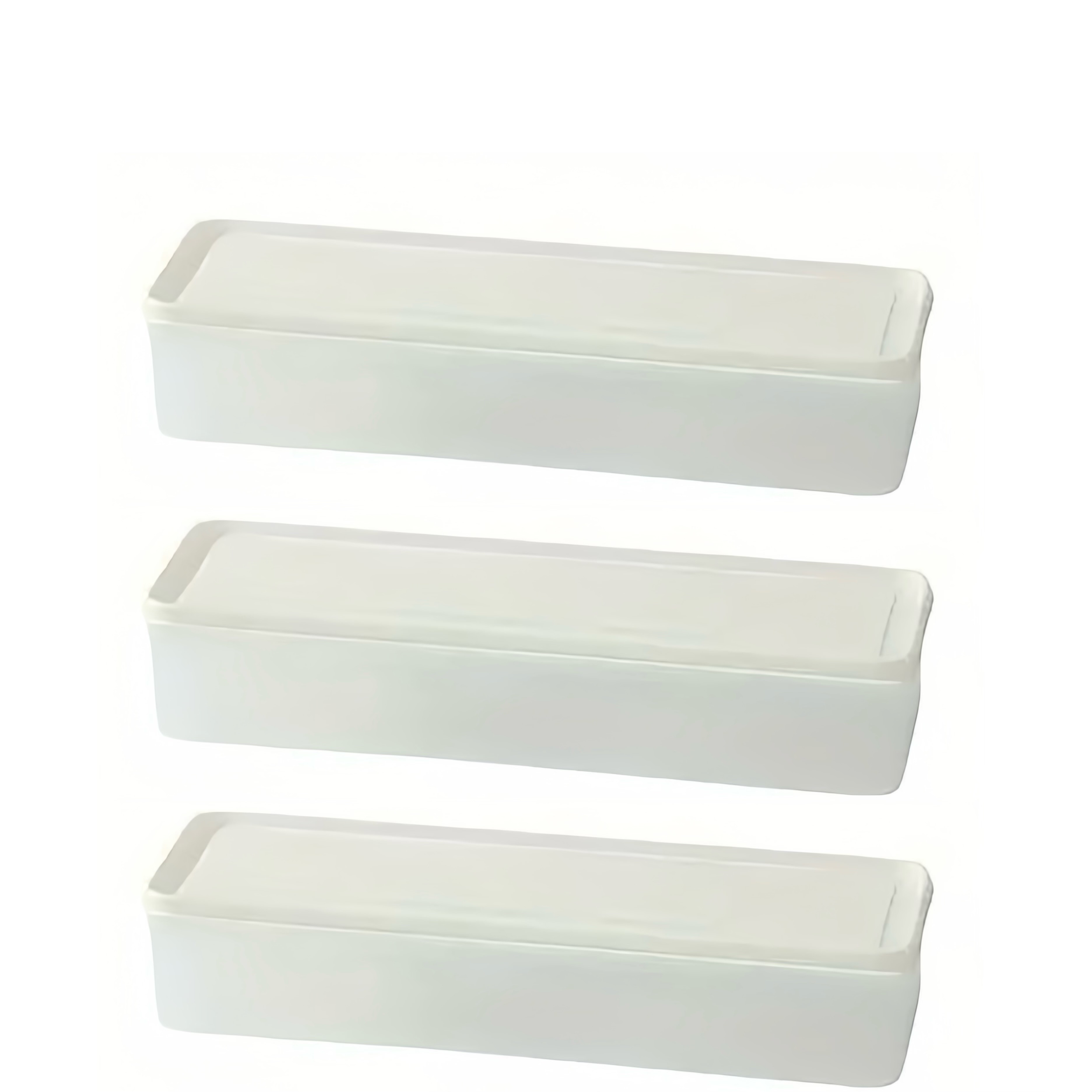 3-pack Long Food Storage Containers, Reusable Refrigerator Storage Boxes For Green Onions, Coriander, Ginger And Garlic, Noodles, Eggs, Storage And Finishing Boxes For Kitchen Essentials