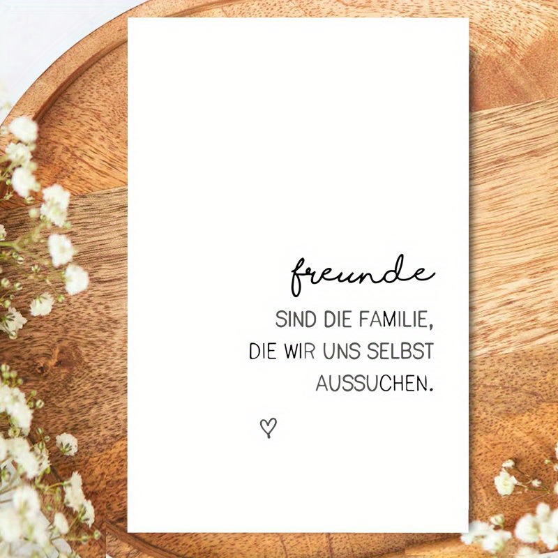 Image of Fun German Birthday Greeting Card Spring Gift 1pc Funny German Saying Birthday Card, Birthday Spring, Ideal Gift For Friend Brother Sister Son Daughter Husband Boyfriend Girlfriend Wife Family