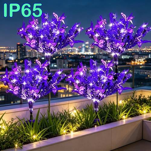 ip65 lavender floor lamp purple lavender decorative lamp used for gardens parks festivals parties christmas easter mothers day gardening gifts