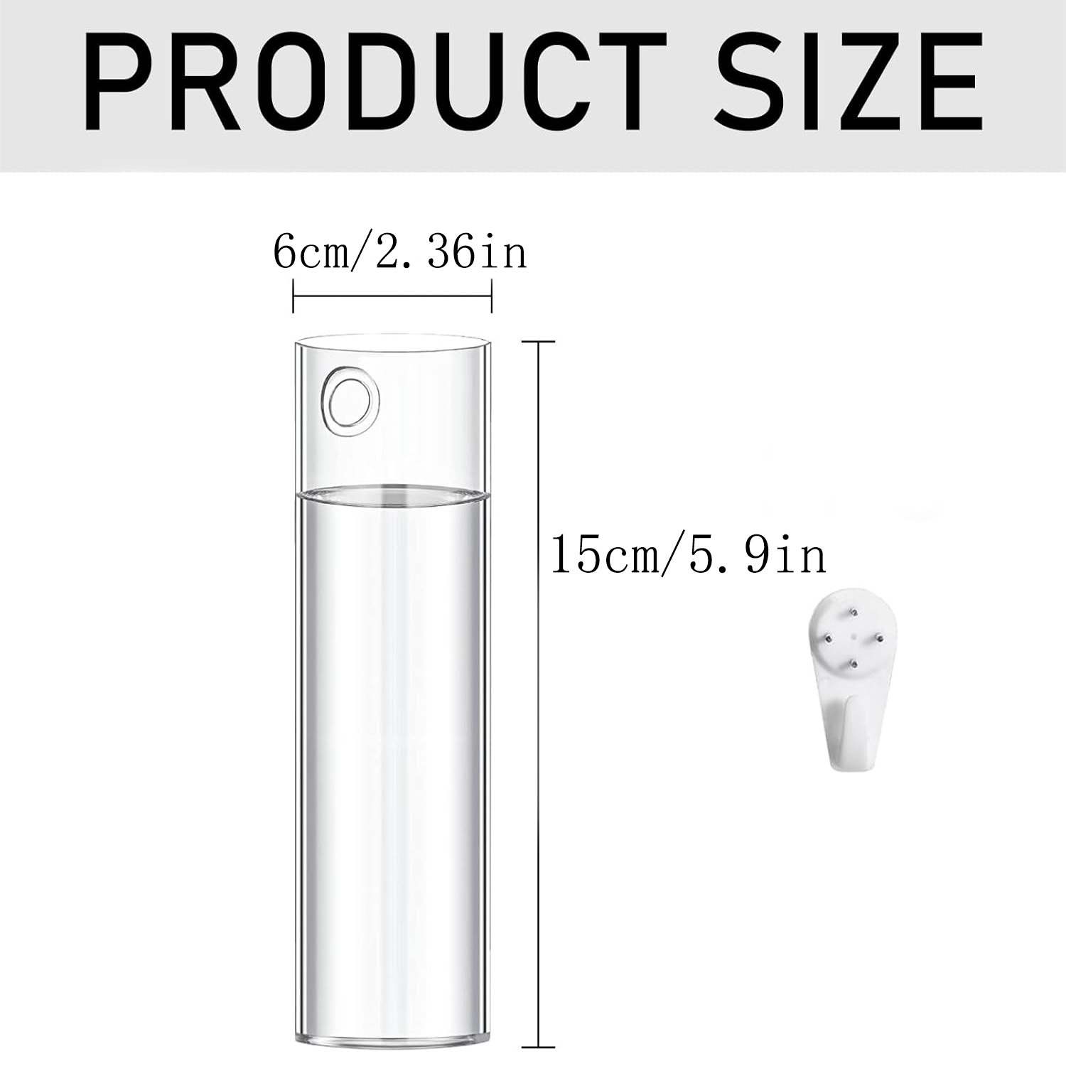 two wall mounted glass vases with hooks cylindrical hanging glass tube planters hydroponic containers suitable for hydroponic plants indoor wall mounted vases and decorations