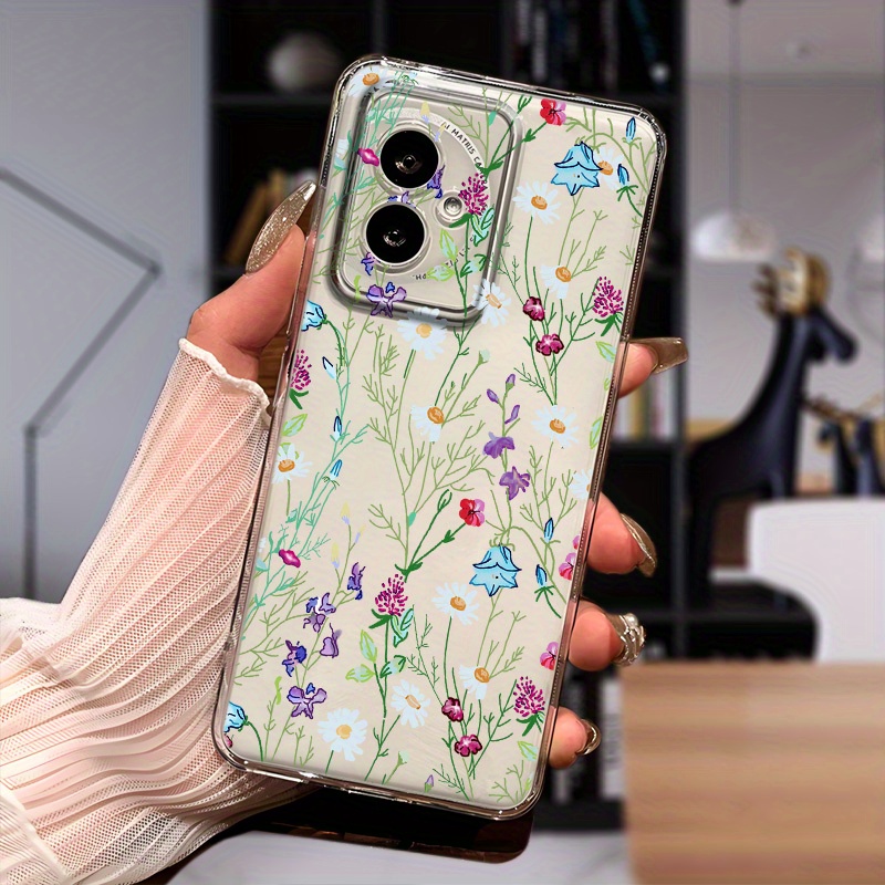 TEMU Phone Case: Full Screen Of And Plants Transparent Mobile Phone Soft Shell 300 Ultra 200 90 60 Se 50 Lite 30s 20i 10 9a 8x Phone Case