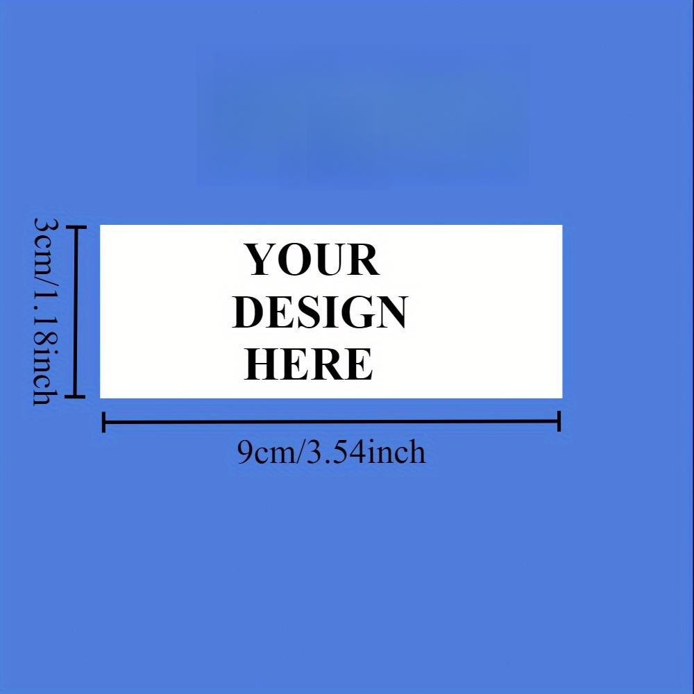 TEMU 10 Custom 3d Uv Transfer Stickers And Labels, In 4 Different Rectangular Sizes With Background Removal For Customization. Durable Stickers Are