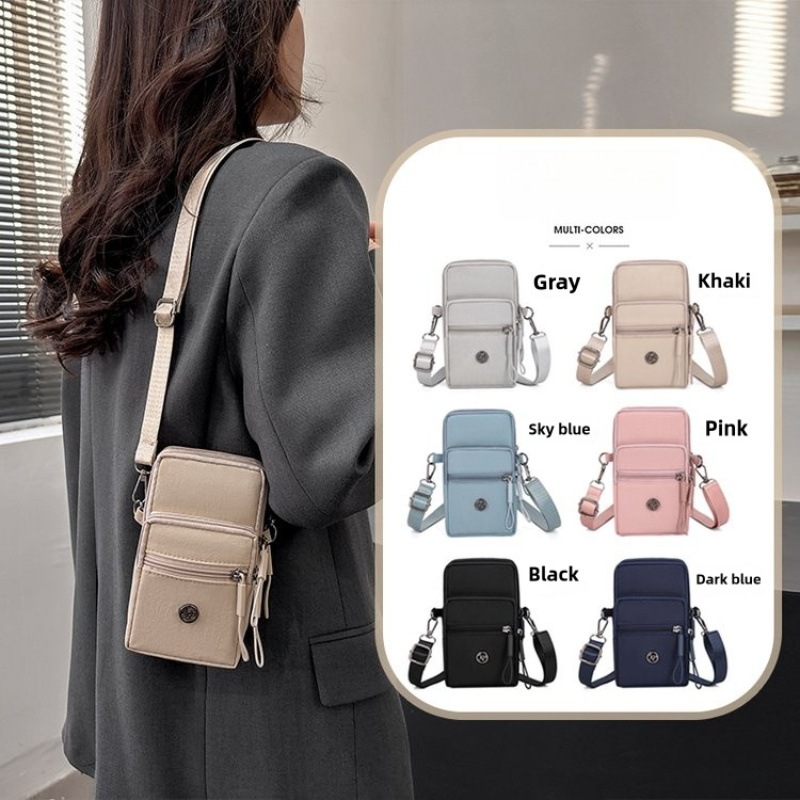 kvinnors lättvikts nylon mini crossbody väska med justerbar - Temu Sweden