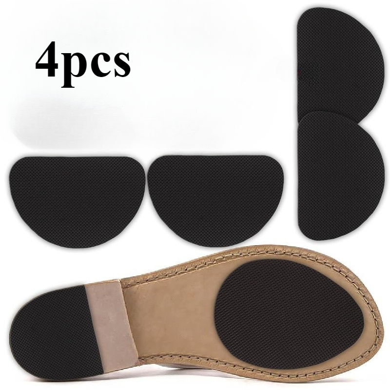 TEMU 4pcs Set Of Anti-slip Insoles - With Adhesive Bottom Protective Pads! Designed For High Heels, Anti-slip Insoles Are A Must-have. Effectively