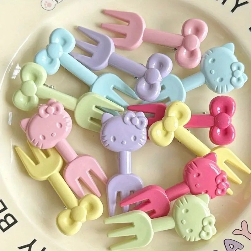 10pcs   cute fruit forks reusable dessert forks for family use outdoor picnics school parties and   occasions   fruits cakes ice cream summer tableware ideal for fruit platters lunch boxes and food presentation