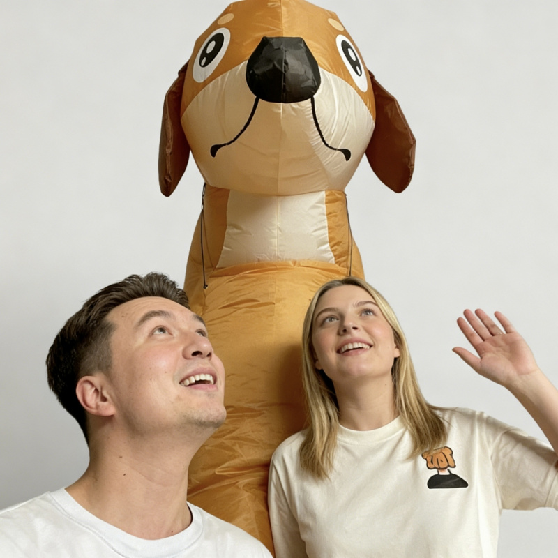 blow up costume sold on Temu United States