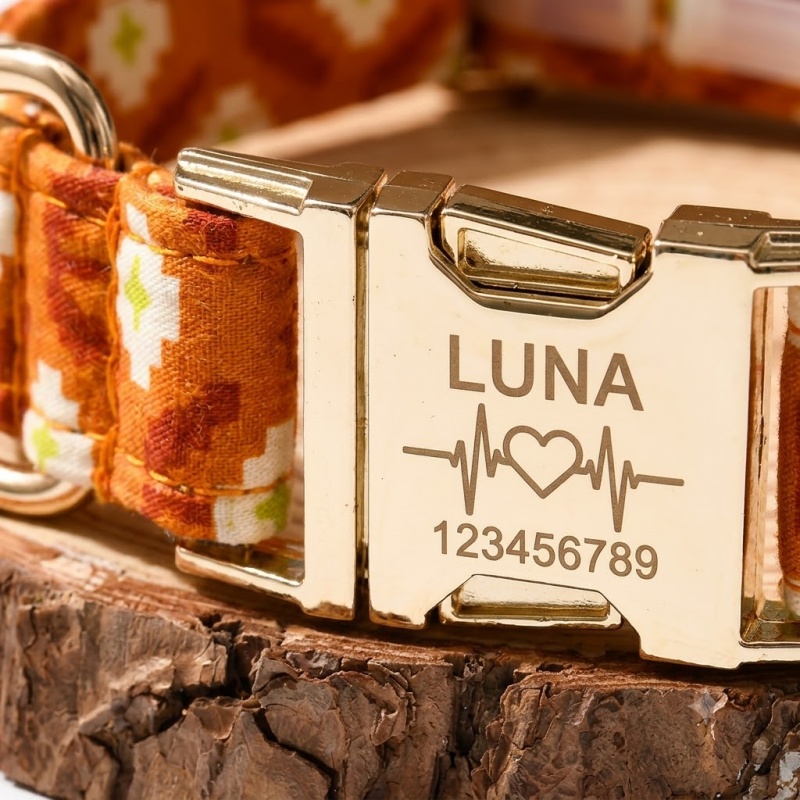 Custom Name & Phone Number Pet Collar, Universal Personalized Design