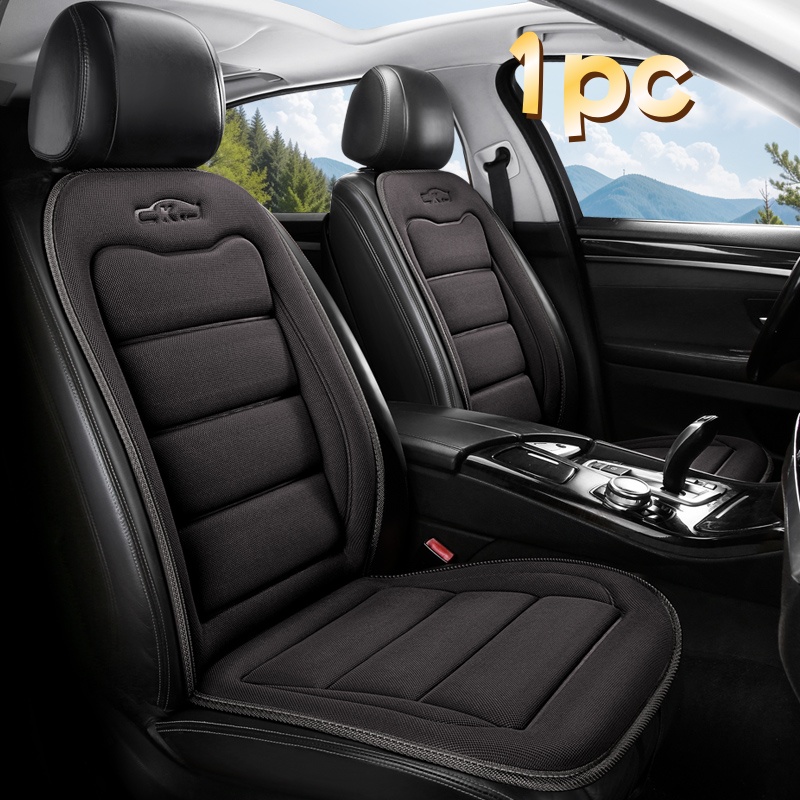 TEMU 1pc Universal Car Seat Cover, Fully Enclosed Interior Decoration, Breathable And Soft Seat Protection Cover, Wear-resistant Car Seat Mat, And