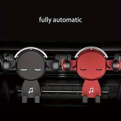 Automatic Locking Gravity Phone Holder for Car Ventilation, Featuring 360° Rotation And Ready for Charging, Compatible with All Models And Phone Types.