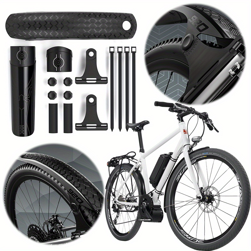 Rear Mudguard Bike Wheel Rain Guard Set Reflective Bicycle