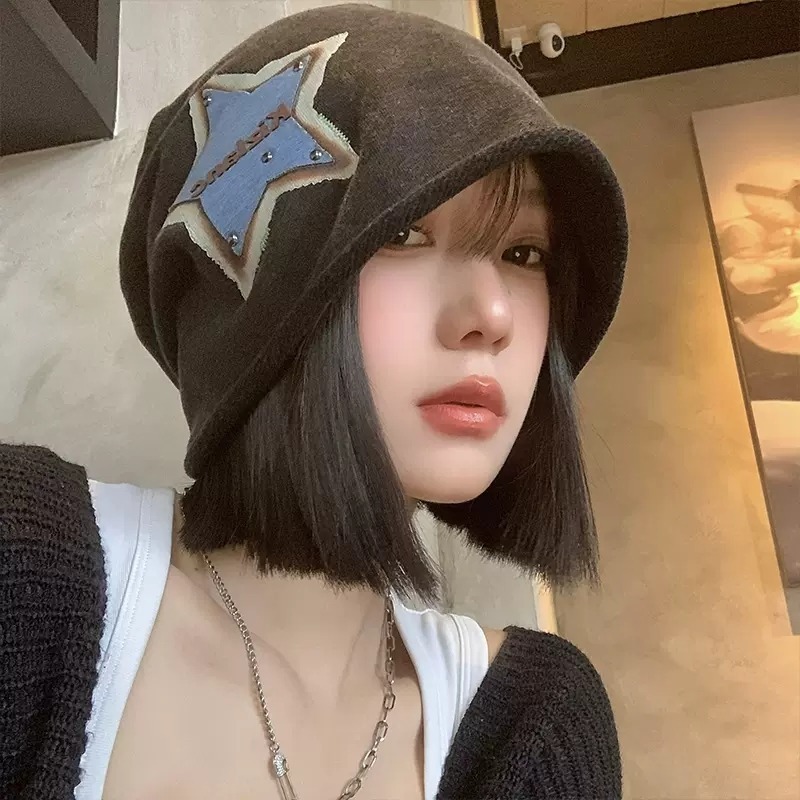 TEMU 【新商品】アメリカンレトロ風 オールドスター山型ハット ス 軽量 クール ビーニー 妊婦さん、アウトドア、デーに最適