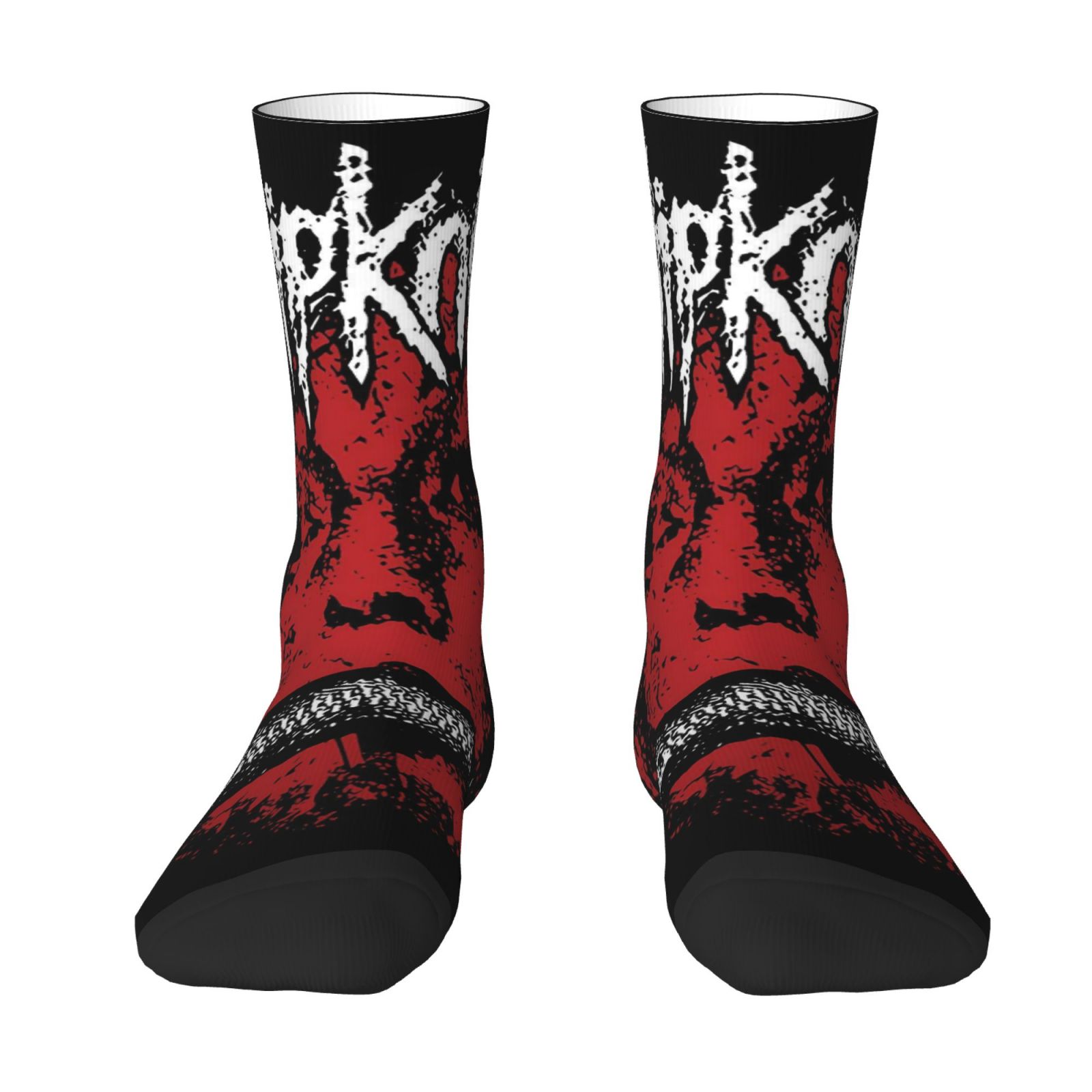 TEMU 1 Pair Men/women Novelty Gift Socks, For Music Lovers, , Breathable, Unique Themed Design, Durable Fabric, Collectible Socks
