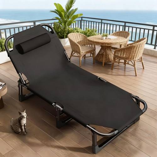 1pc 4pcs 6pcs 8pcs high strength luxury foldable sunbathing leisure bed outdoor breathable design removable headrest suitable for camping balcony home office poolside beach w10222 13