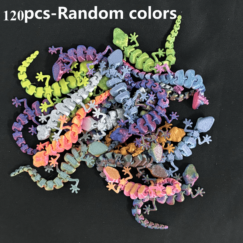 TEMU 120pcs Of Random- 3d Printed Gradient Decorations. Suitable For Home, Car And Office Desk Decoration. Applicable For Christmas, Halloween,