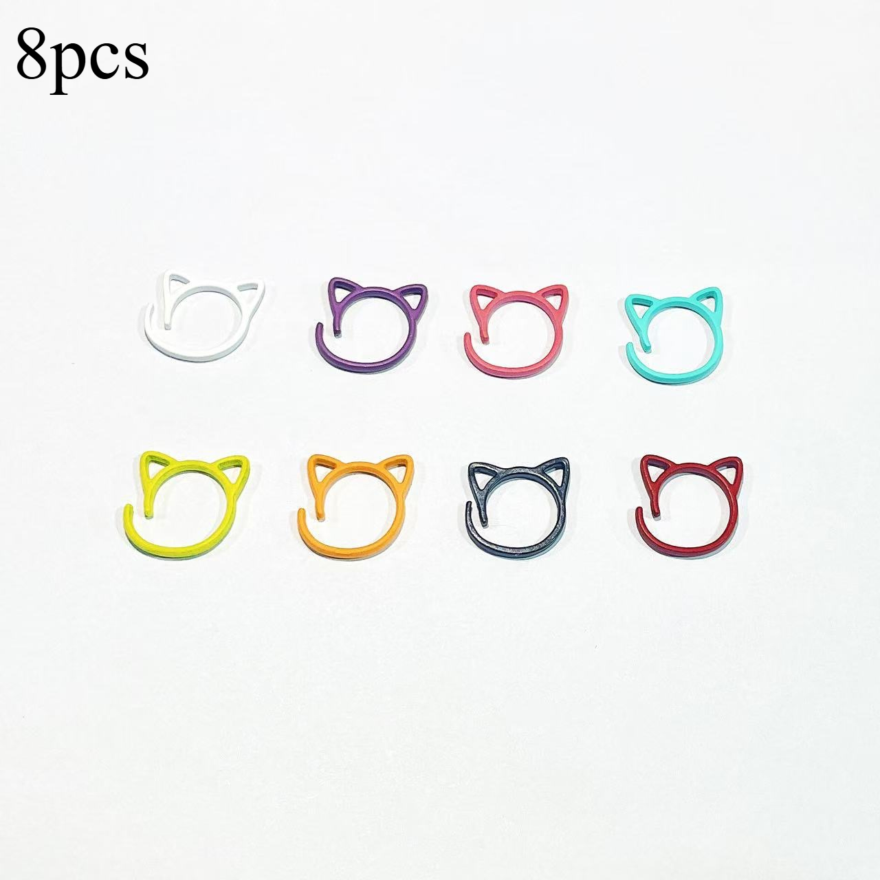-ear-shaped Knitting And Crochet Marking Needles-colorful Handicraft Ring, Diy Sewing Project Marking Set