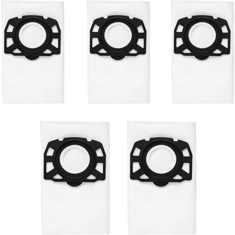 TEMU Confezione da 5 sacchetti per aspirapolvere KFI 357 compatibili con aspirapolvere per uso umido/ WD2 WD3 KWD1 KWD2 KWD3