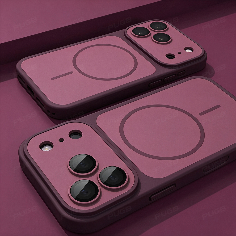 Funda para teléfono: Nueva funda magnética de lujo mate PUGB para iPhone 14/15/16/17/18...