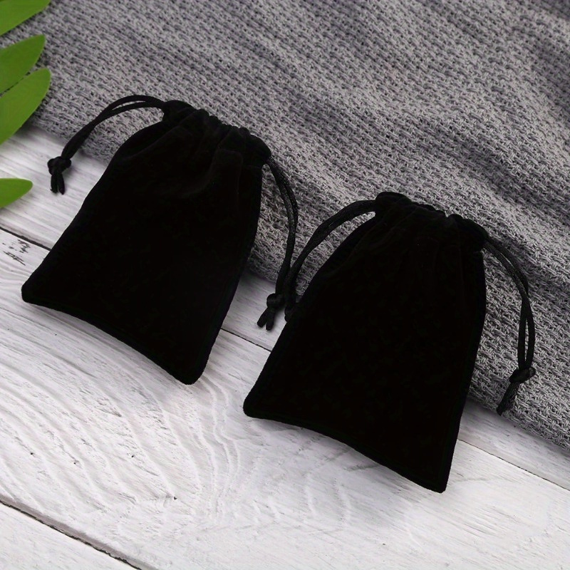 

10pcs Elegant Drawstring Bags For Jewelry & Charms - Ideal For Wedding Favors & Gifts, Small Luxurious Pouches (2.76x3.54" & 3.54x4.72") With Tassel Detail