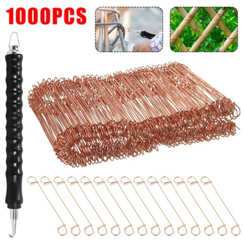Heavy Duty Copper Plated Metal Zip Ties Suitable For , Fence Repair & Diy Projects - 100mm Wire Ties With Drill Compatible For Tying, Fence Installation,, Residential & Commercial Use