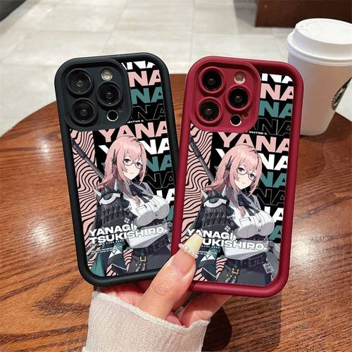 item picture phone case anime pink haired glasses girl printed tpu soft case shockproof anti slip full cover phone case compatible with iphone 11 12 13 17 pro max for daily