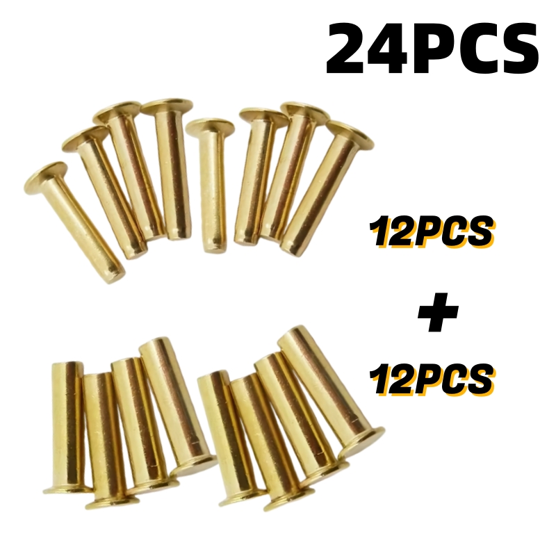 TEMU 10/24/50 Rivet Set | 4x16mm Double-ended Flat Rivets, Suitable For Crafts, Interior Door Handles, Kitchen Knife Handles, Knife Handle Rivets,