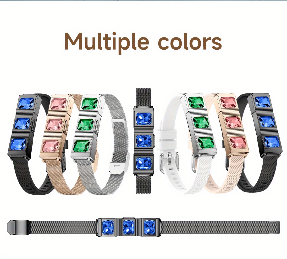 1pc LIGE Women's Smart Bracelet, 24-hour real-time monitoring, Android & iPhone Compatible,, 170+Sports Mode, Pedometer, Activity Record, Smart Watch for Couple, Lovers, BoyFriend & Girlfriend, Ideal Christmas, Birthday, Valentine's Day Gift