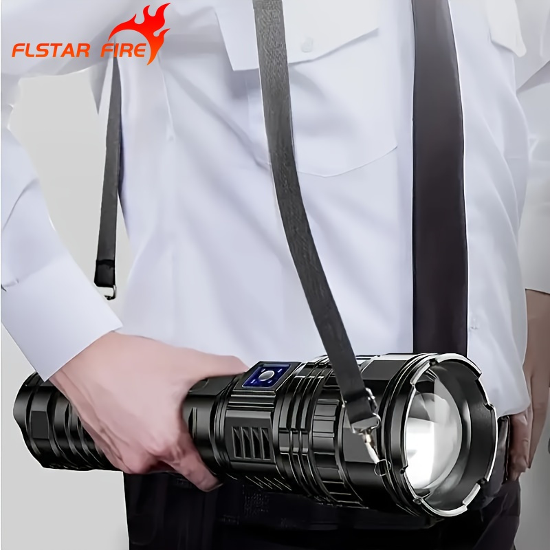 

Led Flashlight With Usb Rechargeable Battery, Cob Tail Light - Camping, Hunting &