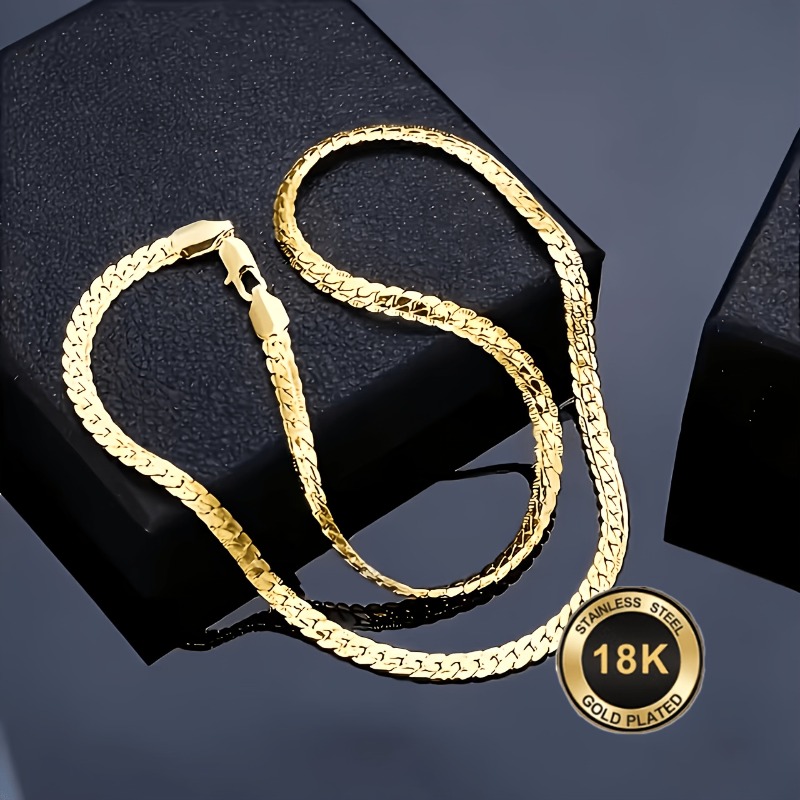 Unisex 18K Golden Plated Fashionable Necklace