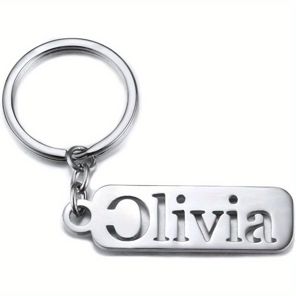 

Customized Half-chain Keychain Personalized Stainless Steel Keychain - Custom Name Engraving, Hypoallergenic, Perfect Gift For Women, Daughters And Wives