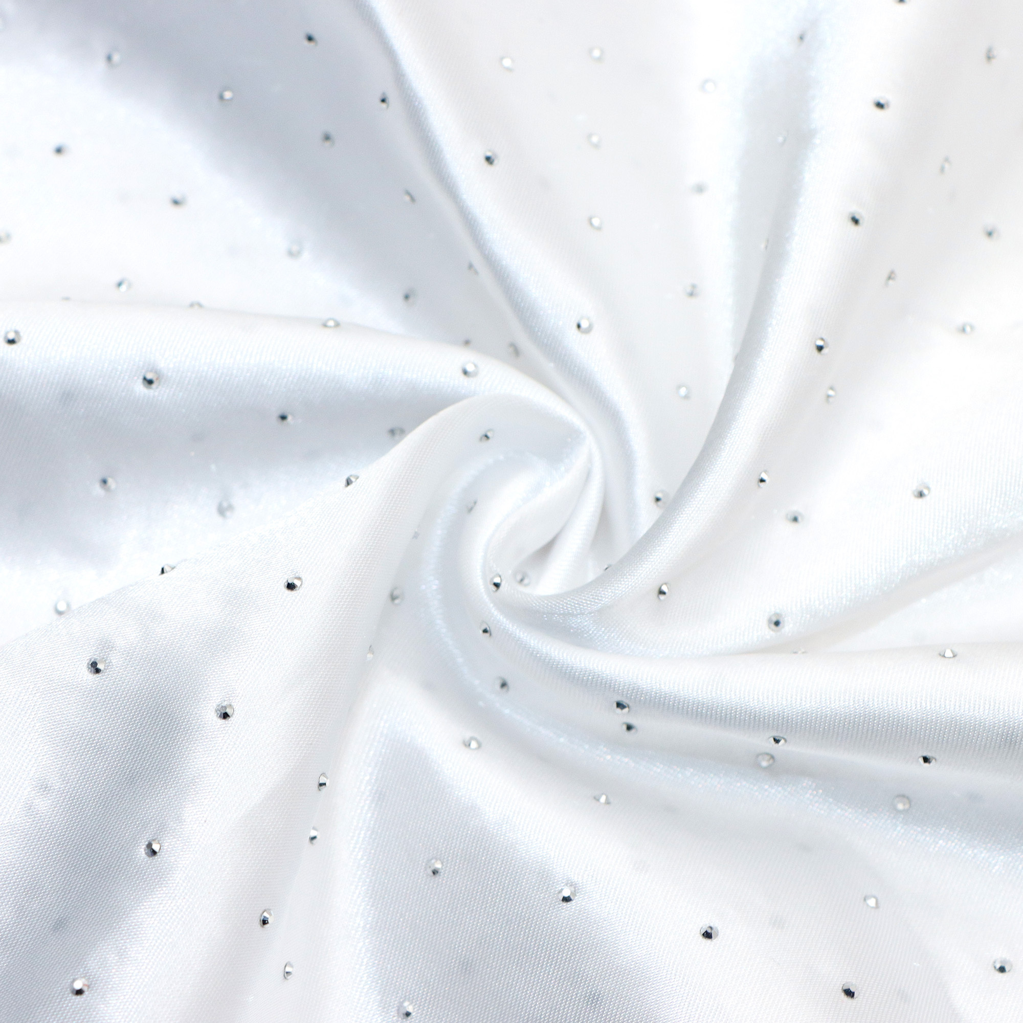 E-shop 57X19.68 Zoll (145X50 cm) Hotfix Strass Luxuriöser Satin Stoff - 100% Polyester Weich, Glänzend, Vielseitiger Stoff Wohnkultur - Ideal für
