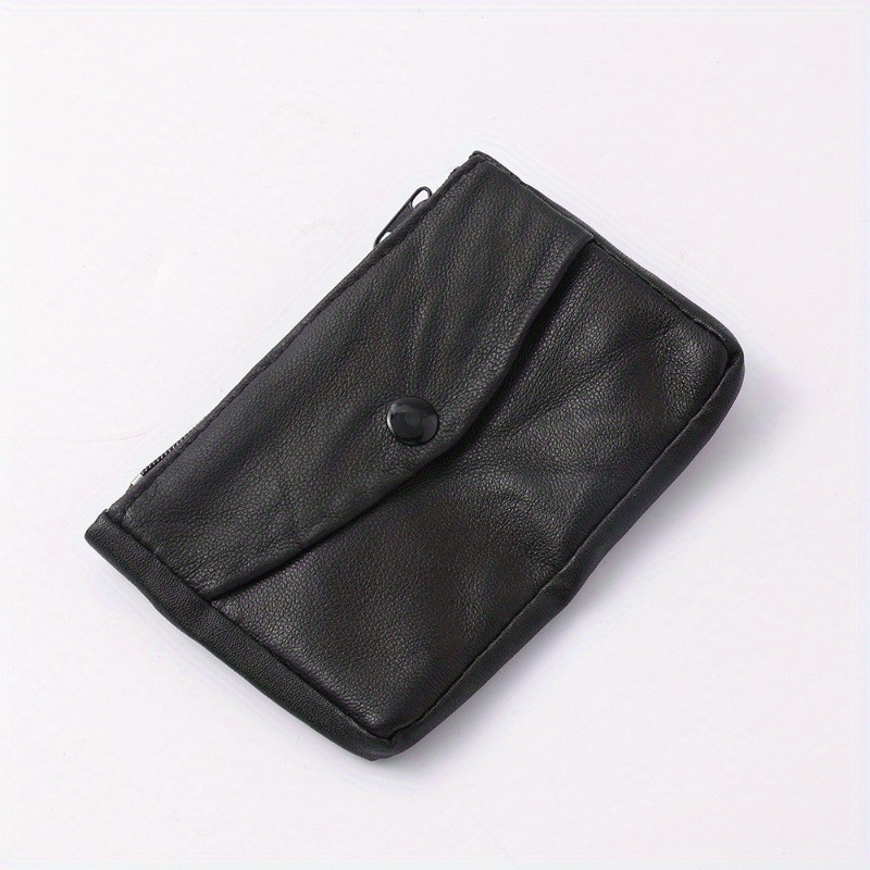 TEMU bolso cuadrado de monedas de PU negro 2026, portamonedas portátil, bolsa para auriculares, bolsa de almacenamiento multifuncional, calidad,