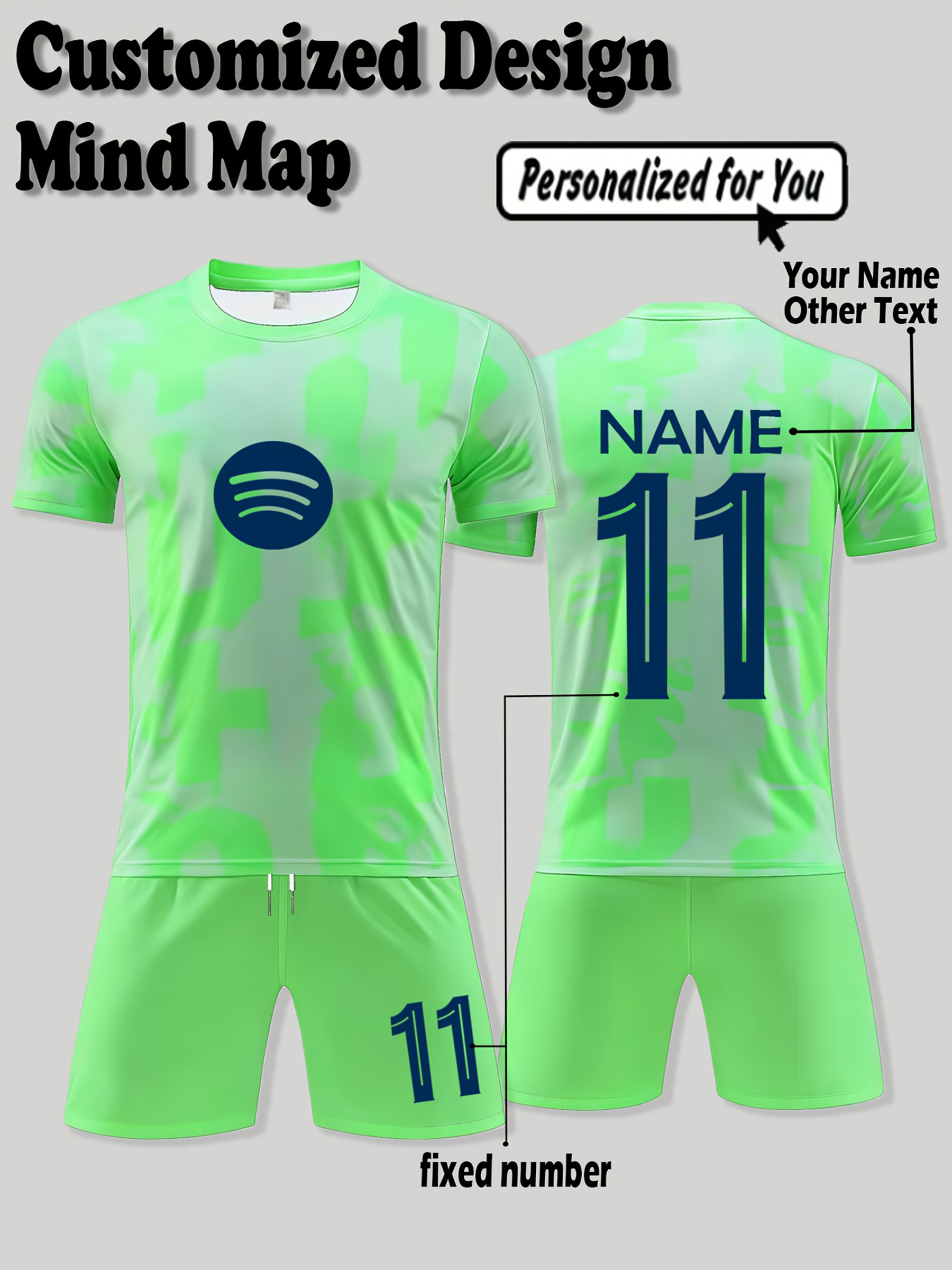 european and american mens fashion sportswear customizable football jerseys with numbers and names t shirts and short sleeve shorts sets