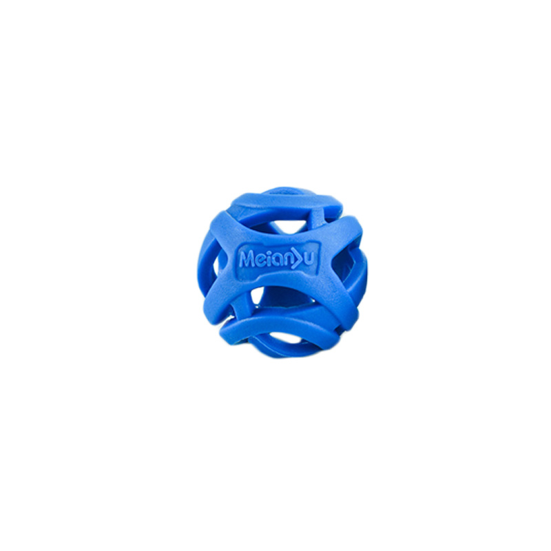 Image of 1pc .17in/5.5cm Hollow Ball Teeth Grinding Elastic Rubber Ball Pet Toy, Dog Self Supplies