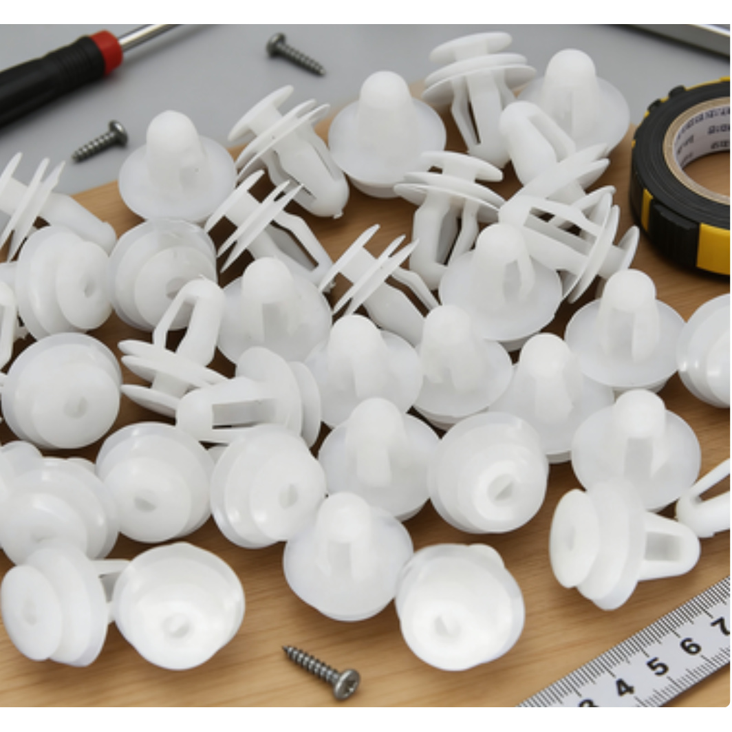 TEMU 102 pezzi di clip universali per auto in nylon da 8mm, fermagli per paraurti per pannello portiera, rivestimento , durevoli per interni auto