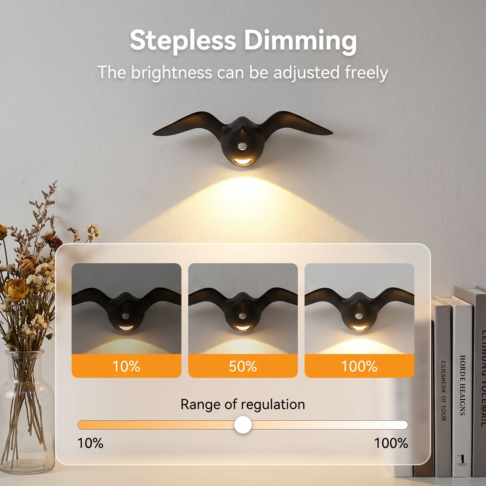 Smart Motion-Sensing Night Light with Seagull Design