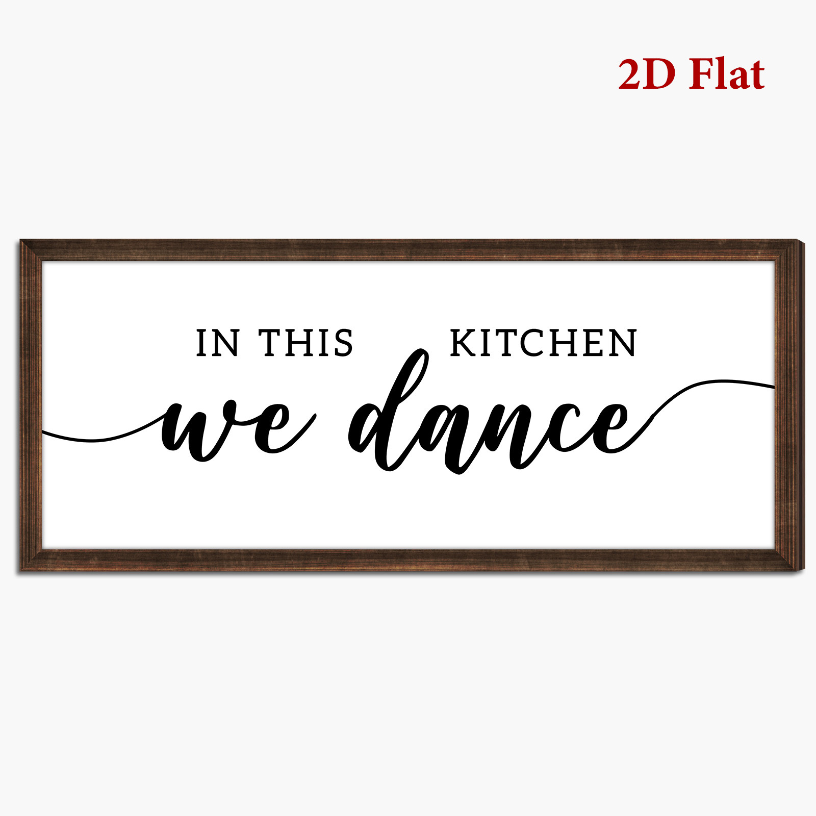 TEMU A Rustic Wooden Sign Saying ' In This Kitchen' - Vintage Style Wall Decor With A Distressed Frame, Suitable For Kitchen And Dining Room, Kitchen