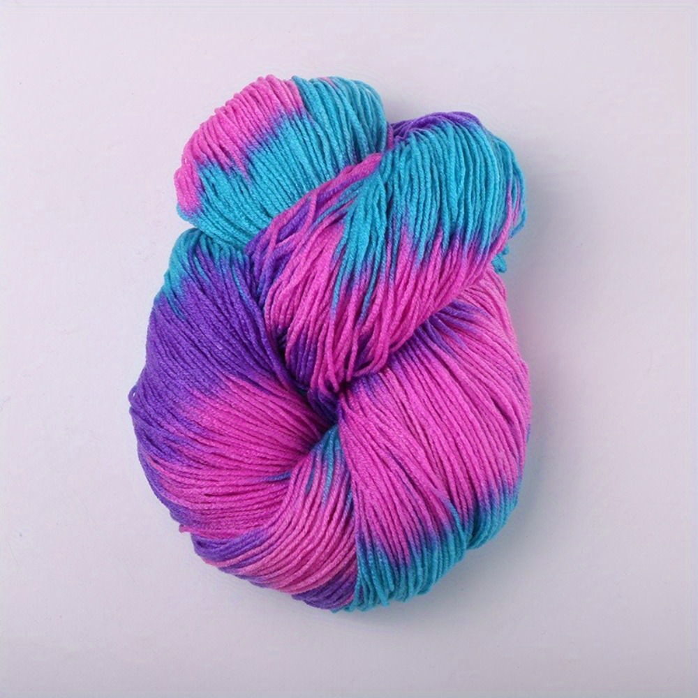 1roll Dyed Yarn Thick Mixed Color Acrylic Knitting Yarn Crochet Knitting Sweater
