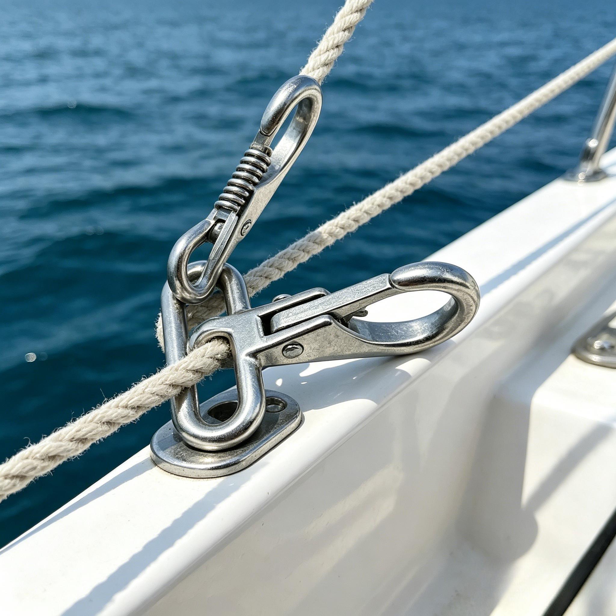 2pcs Heavy Duty Rectangular Ring Tie Down Anchor Hooks
