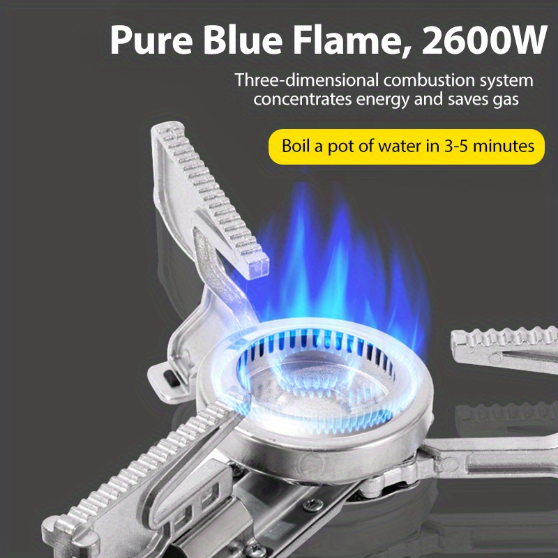 foldable gas stove gas tank not included outdoor picnic stove with carrying bag   with safety lock and piezoelectric   device overvoltage protection suitable for outdoor   cooking Product details 6