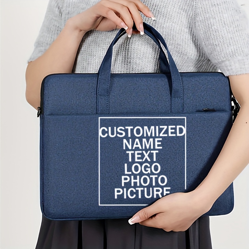 Customized Laptop Bag with Personalized Name and Logo Printing