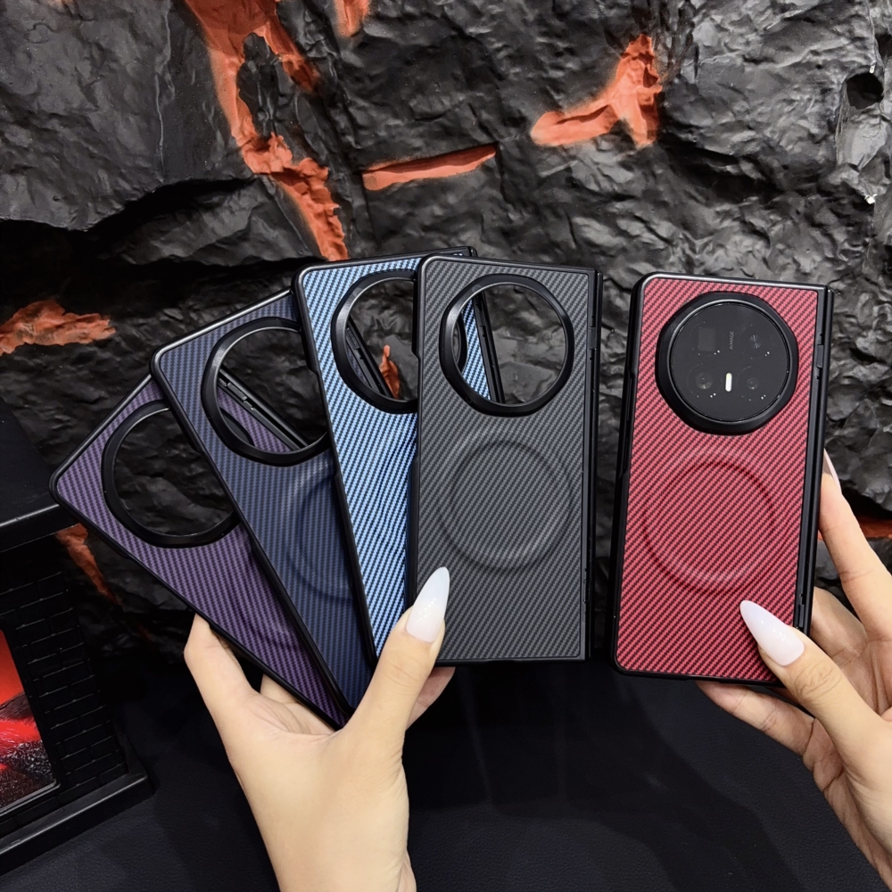 Phone Case: Carbon Fiber Magnetic Folding Case for Honor Magic V3/V5/V6, Full-Coverage Drop-Proof Phone Cover 1 Phone Case: Carbon Fiber Magnetic Folding Case for Honor Magic V3/V5/V6, Full-Coverage Drop-Proof Phone Cover